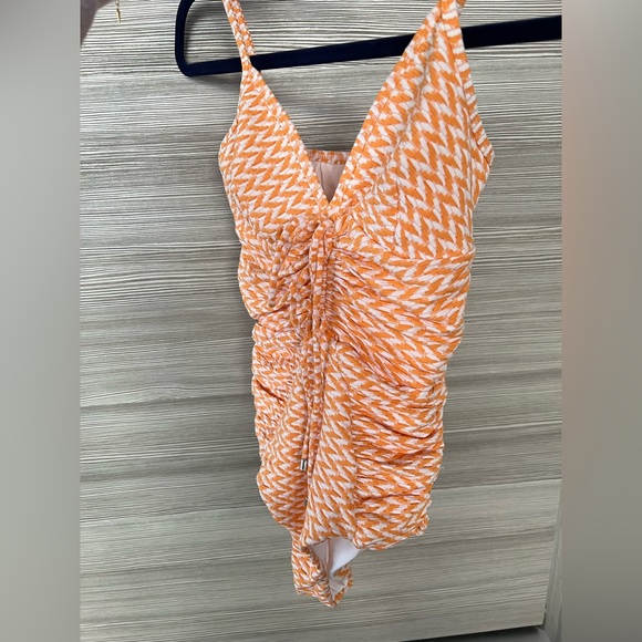 Nicholas Swim One Piece Orange/White XS (NWOT) - Picture 3 of 11